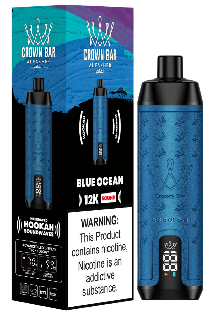 Al Fakher Crown Bar 12000 Vape Blue Mist Liquid