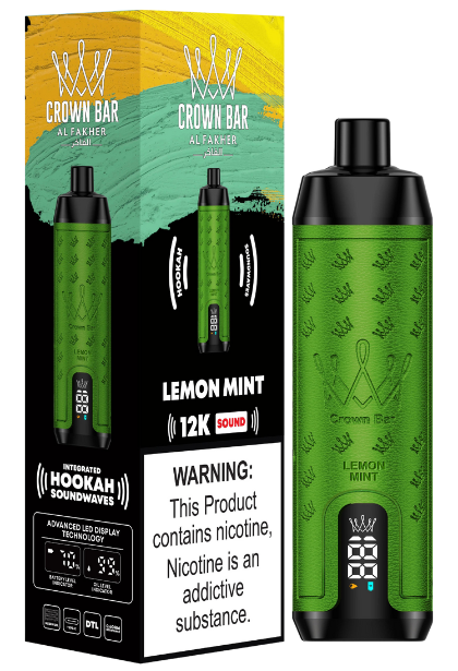 Al Fakher Crown Bar Vape 12000 Züge Lemon Mint 