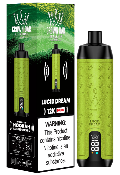 Al Fakher Crown Bar Vape 12000 Züge Lucid Dream Liquid