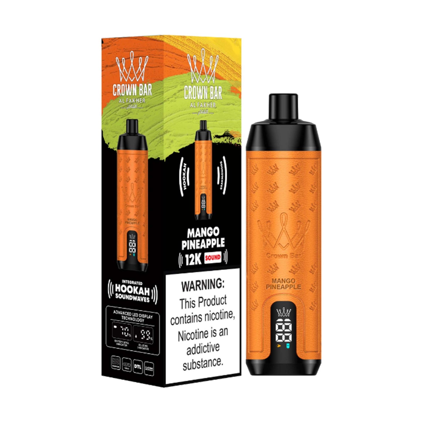 Al Fakher Crownbar 12000 Vape Mango Pineapple