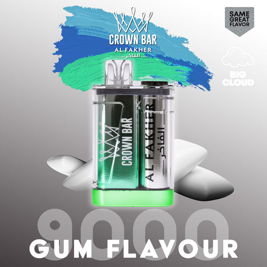 Al Fakher Crown Bar Vape 9000 Züge Gum Flavour Liquid