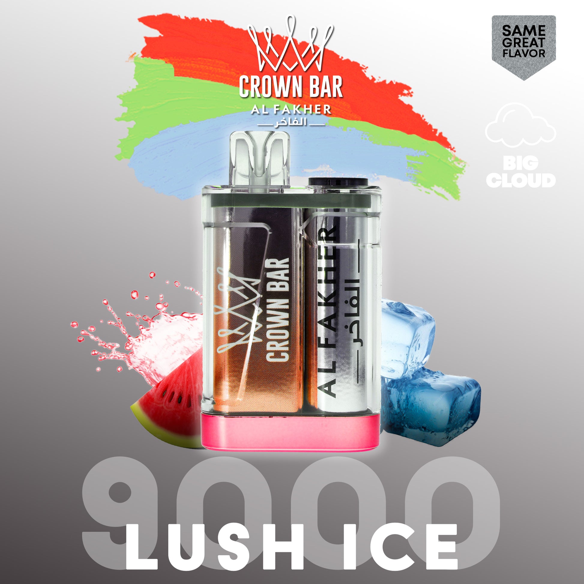 Al Fakher Crown Bar Vape 9000 Züge Lush Ice Liquid